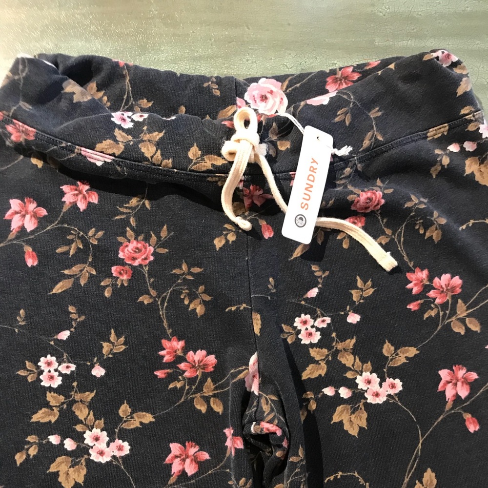 Floral Pocket Raglan Hoodie